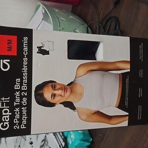 Gap Fit Size M White and Black 2 Pack of Tank Bras